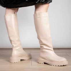 RAID Catania Long Boot In Nude -Chic Shoes Shop Catania Nude 2