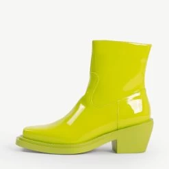 RAID Celina Ankle Boot In Lime -Chic Shoes Shop Celina Lime 1