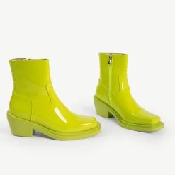 RAID Celina Ankle Boot In Lime -Chic Shoes Shop Celina Lime 5