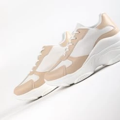 RAID Champ Chunky Trainers In Nude/White -Chic Shoes Shop Champ Nude White 4
