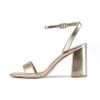 RAID Chantal Block Heels In Gold Metallic 2 RAID Chantal Block Heels In Gold Metallic -Chic Shoes Shop Chantal Gold 1