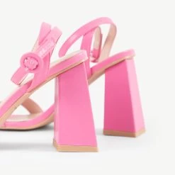 RAID Clair Block Heel In Pink -Chic Shoes Shop Clair Pink 5