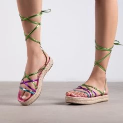 RAID Claudine Lace Up Espadrille In Pink 11 RAID Claudine Lace Up Espadrille In Pink -Chic Shoes Shop Claudine Pink 3
