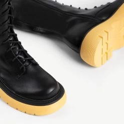 RAID Colira Long Boot In Gum -Chic Shoes Shop Colira Black Gum 6