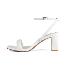 RAID Cossette Block Heeled Sandals In White