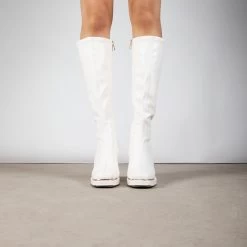 RAID Daleyzaa Long Boot In White Snake 10 RAID Daleyzaa Long Boot In White Snake -Chic Shoes Shop Daleyzaa White 2