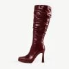 RAID Daniela Long Boot In Burgundy