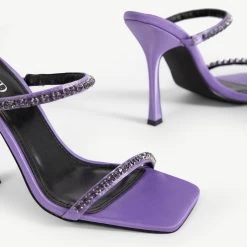 RAID Deena Heeled Mule In Purple -Chic Shoes Shop Deena Purple 5