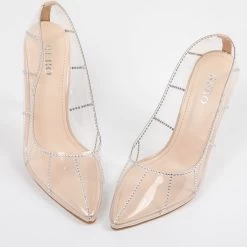 BEBO Demmy Perspex Court Heel In Nude -Chic Shoes Shop Demmy Nude 4