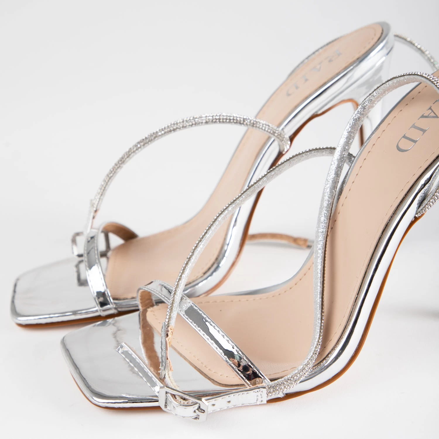 RAID Denisha Heeled Sandal In Silver 7 RAID Denisha Heeled Sandal In Silver - Image 5