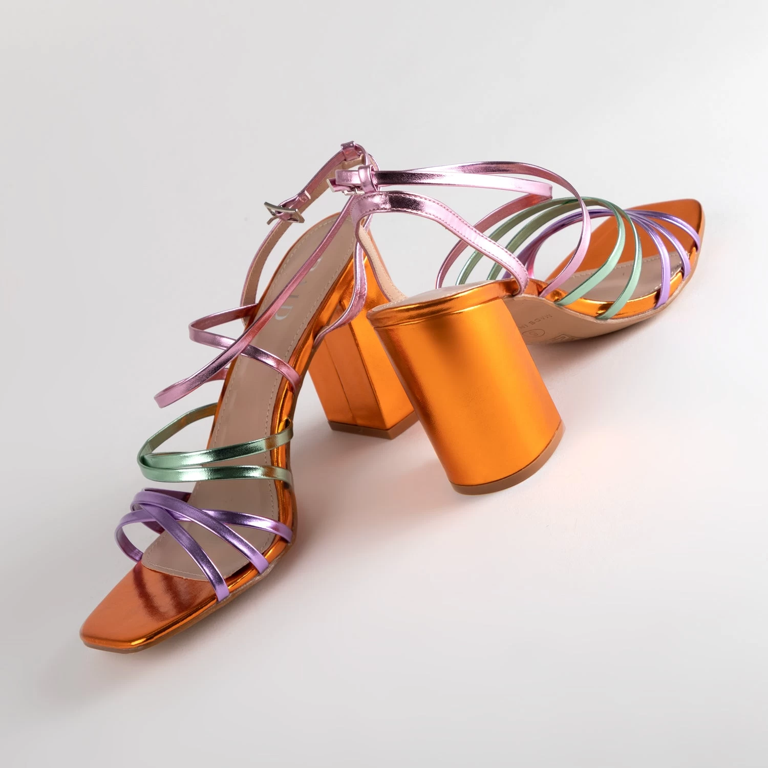 RAID Devika Strappy Sandal In Orange Multi 7 RAID Devika Strappy Sandal In Orange Multi - Image 5