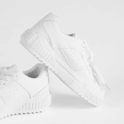 RAID Dexter Chunky Trainer In White -Chic Shoes Shop Dexter White 5
