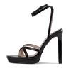 RAID Dimona Strappy Platform Heel In Black -Chic Shoes Shop Dimona Black 5 4f662df1 b2e4 4ae0 81b2 b353a952fa04