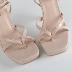 RAID Dimona Strappy Platform Heel In Nude -Chic Shoes Shop Dimona Nude 4