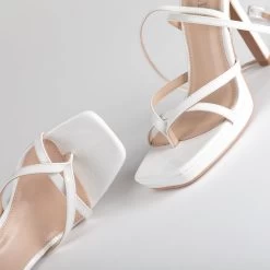 RAID Dimona Strappy Platform Heel In White -Chic Shoes Shop Dimona White 4