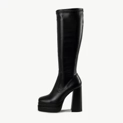 RAID Divina Long Boot In Black -Chic Shoes Shop Divina Black 5