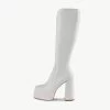 RAID Divina Long Boot In White 2 RAID Divina Long Boot In White -Chic Shoes Shop Divina White 5