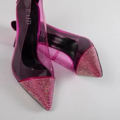 RAID Edenn Court Heel In Fuchsia Pink -Chic Shoes Shop Edenn Pink 4