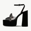 RAID Elizah Platform Butterfly Heel In Black -Chic Shoes Shop Elizah Black 5