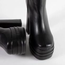RAID Emely Platform Ankle Boot In Black -Chic Shoes Shop Emely Black 5