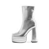 RAID Emely Platform Ankle Boot In Silver -Chic Shoes Shop Emely Silver 1 40191b8c 7db8 4aad 8685 56328bc5ccf9