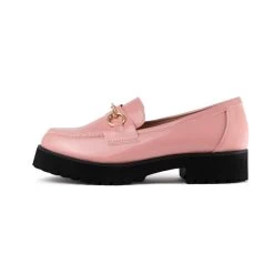 RAID Empire Chunky Shoe In Pink Crinkle -Chic Shoes Shop Empire Pink 6