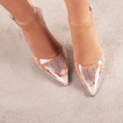 RAID Ezrah Court Heel In Silver Metallic -Chic Shoes Shop Ezrah Silver 3