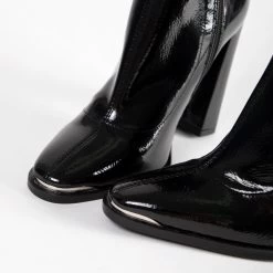 RAID Faith Block Heeled Ankle Boot In Black -Chic Shoes Shop Faith Black 5