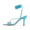 RAID Fane Lace-up Heeled Sandal In Blue Patent -Chic Shoes Shop Fane Blue 5 bcf4e1e4 ddba 41d4 bd91 fd0b8c88521a