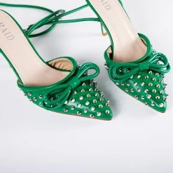 RAID Fawzia Heeled Pump In Green 12 RAID Fawzia Heeled Pump In Green -Chic Shoes Shop Fawzia Green 4