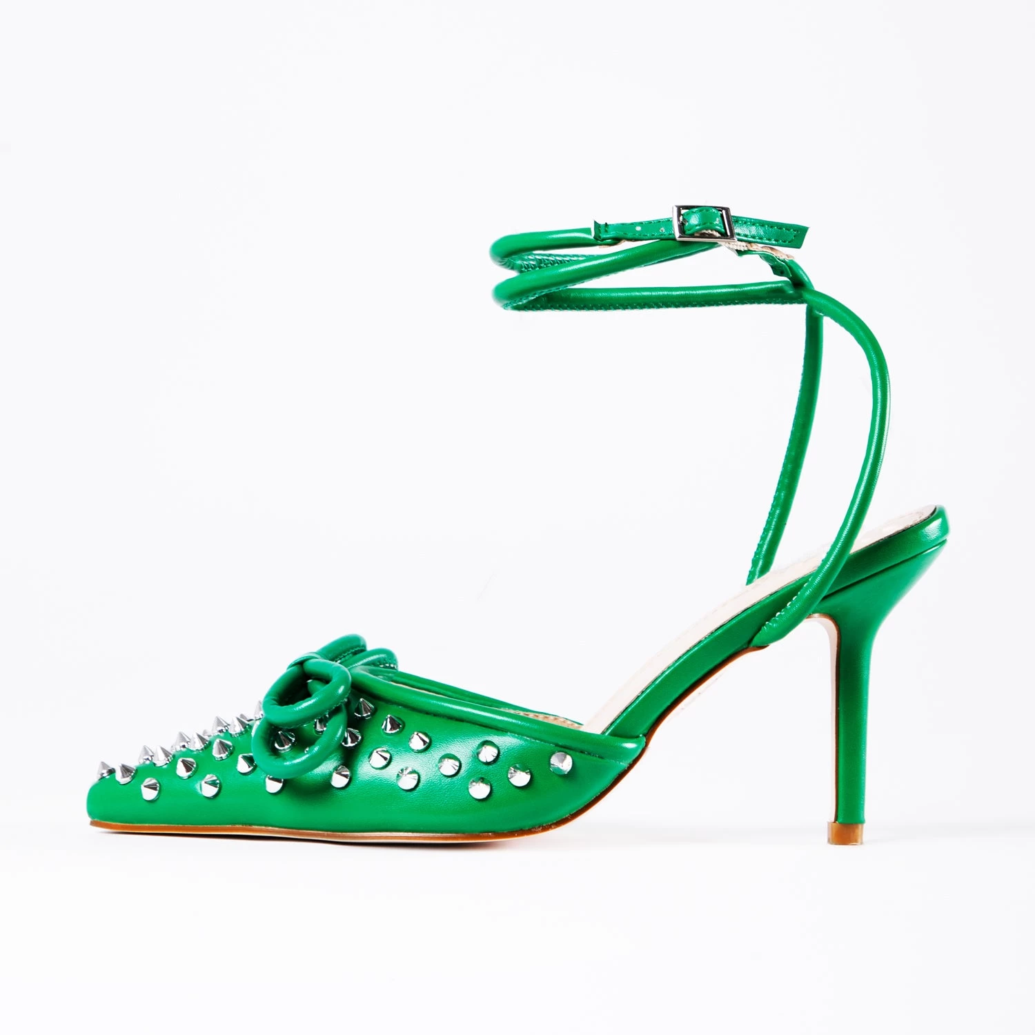 RAID Fawzia Heeled Pump In Green 8 RAID Fawzia Heeled Pump In Green - Image 6