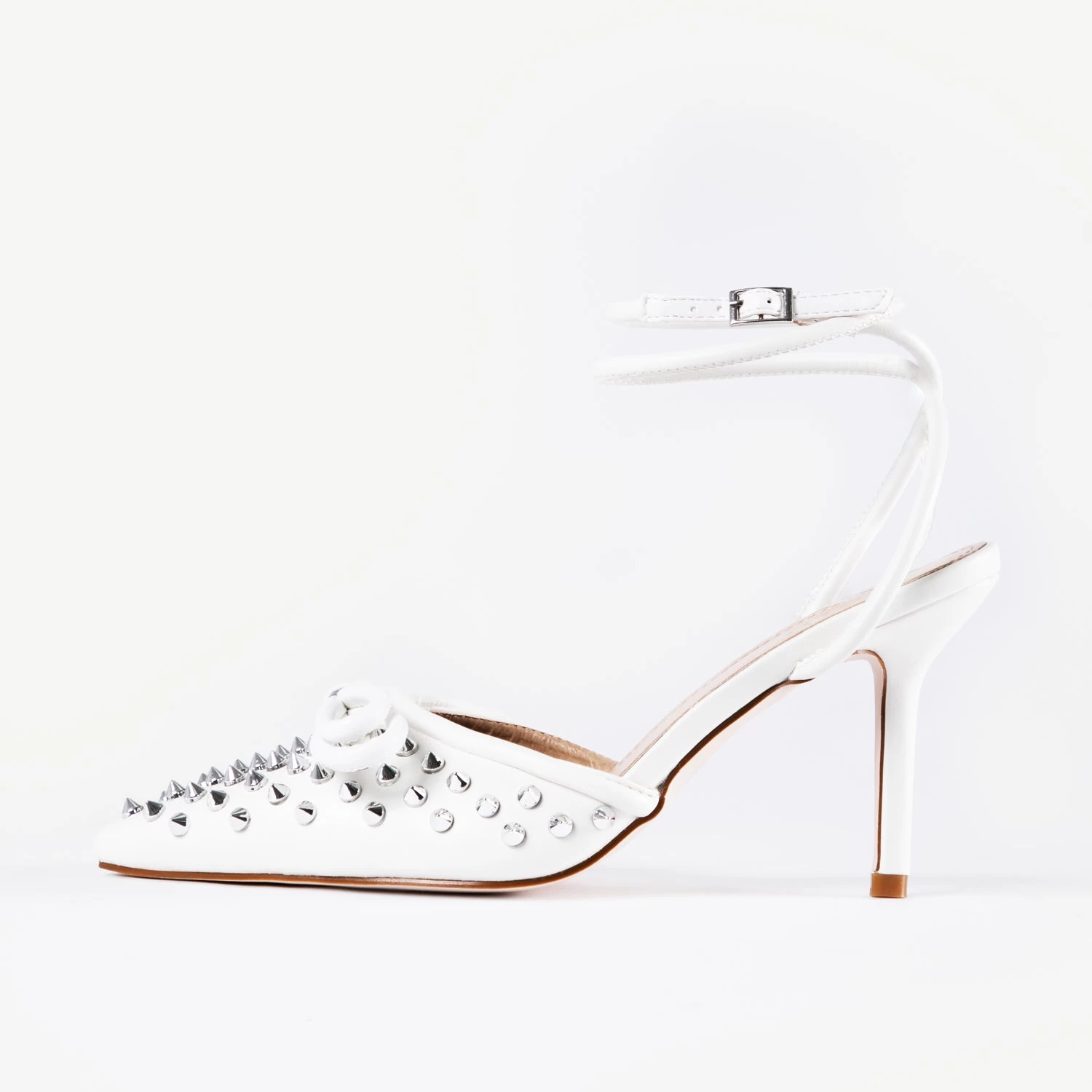 RAID Fawzia Heeled Pump In White 3 RAID Fawzia Heeled Pump In White