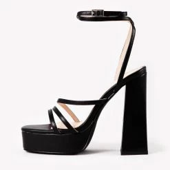 RAID Fia Platform Heel In Black -Chic Shoes Shop Fia Black 4