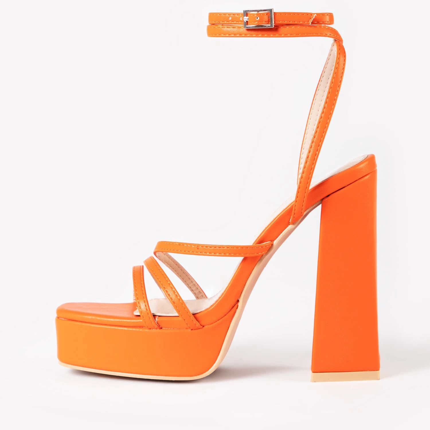 RAID Fia Platform Heel In Orange 7 RAID Fia Platform Heel In Orange - Image 5