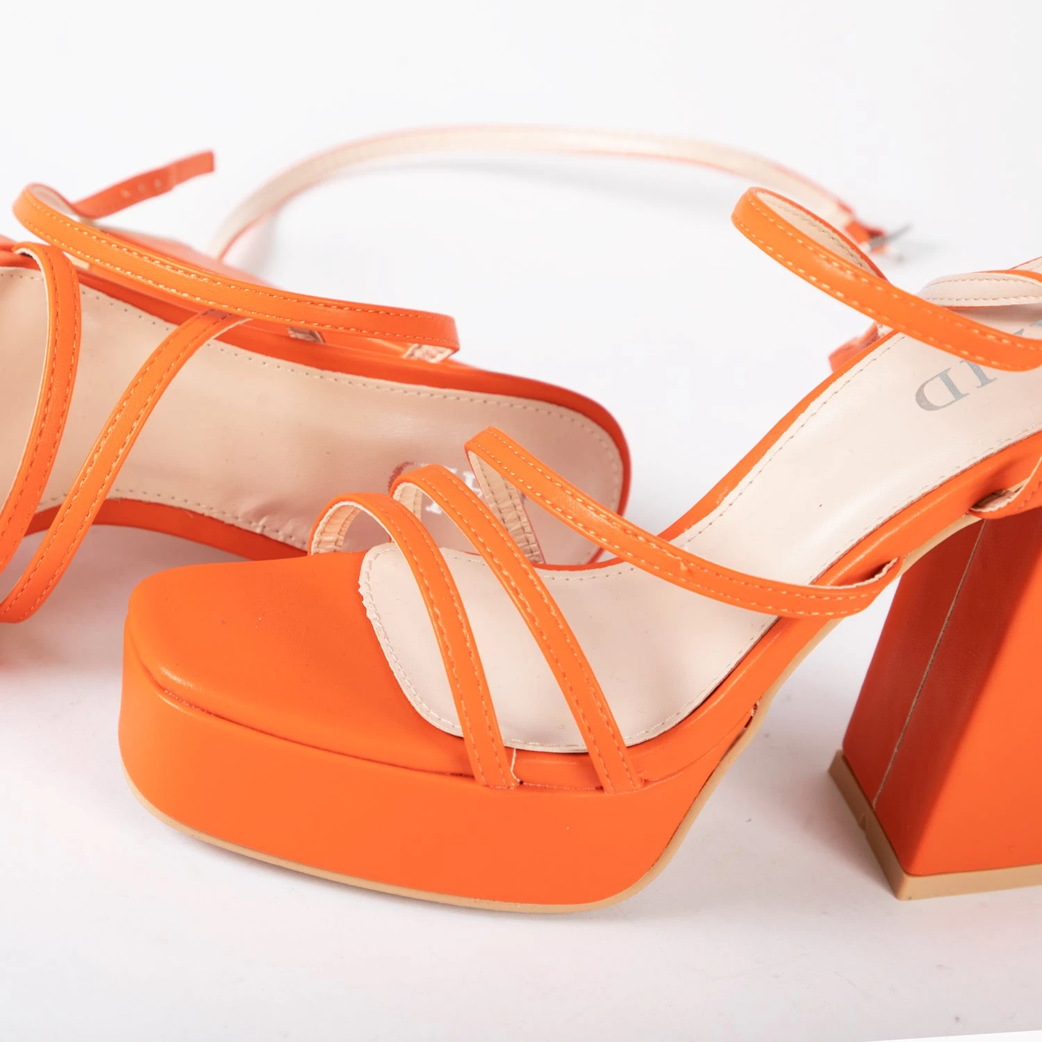 RAID Fia Platform Heel In Orange 6 RAID Fia Platform Heel In Orange - Image 4