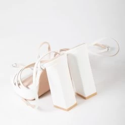 RAID Fia Platform Heel In White -Chic Shoes Shop Fia White 5