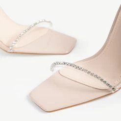 BEBO Fortune Strappy Heel In Nude -Chic Shoes Shop Fortune Nude 5