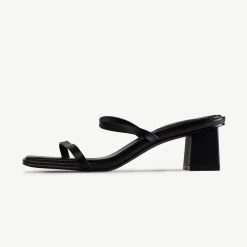 RAID Frieda Block Heeled Mule In Black -Chic Shoes Shop Frieda Black 5