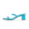 RAID Frieda Block Heeled Mule In Blue 2 RAID Frieda Block Heeled Mule In Blue -Chic Shoes Shop Frieda Blue