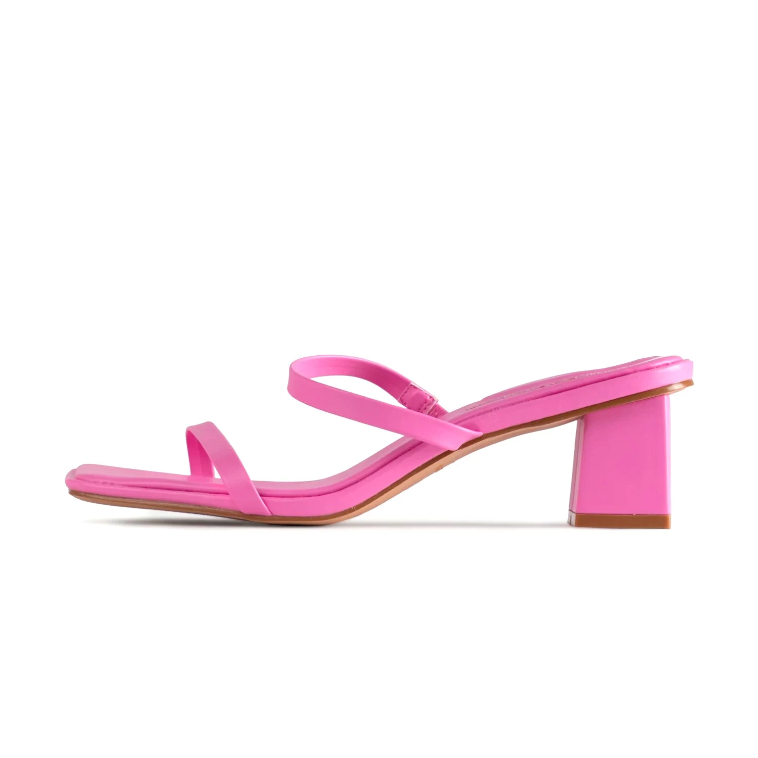 RAID Frieda Block Heeled Mule In Pink 3 RAID Frieda Block Heeled Mule In Pink