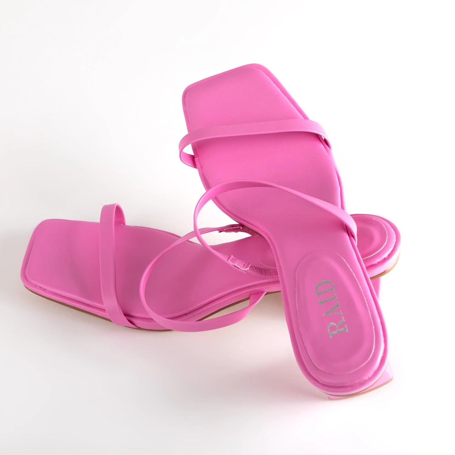 RAID Frieda Block Heeled Mule In Pink 7 RAID Frieda Block Heeled Mule In Pink - Image 5