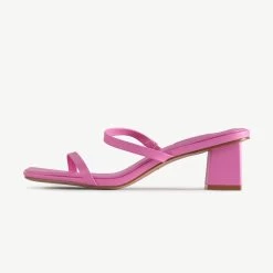 RAID Frieda Block Heeled Mule In Pink 13 RAID Frieda Block Heeled Mule In Pink -Chic Shoes Shop Frieda Pink 5