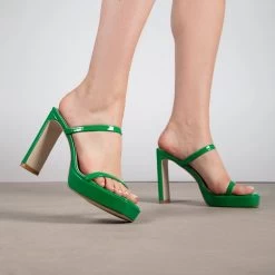 RAID Genica Heeled Mule In Green