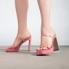 RAID Genica Heeled Mule In Pink -Chic Shoes Shop Genica Pink 1