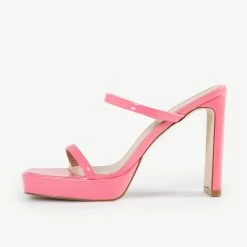 RAID Genica Heeled Mule In Pink -Chic Shoes Shop Genica Pink 4