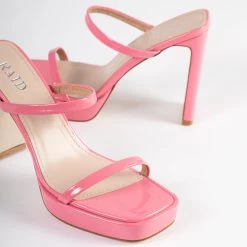 RAID Genica Heeled Mule In Pink -Chic Shoes Shop Genica Pink 5