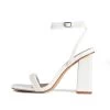 RAID Ginny Block Heels In White 1 RAID Ginny Block Heels In White -Chic Shoes Shop Ginny White 1