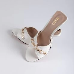 RAID Gloria Heeled Mule In White 12 RAID Gloria Heeled Mule In White -Chic Shoes Shop Gloria White 4 56c94b50 67d2 4ea1 be88 676c78250848