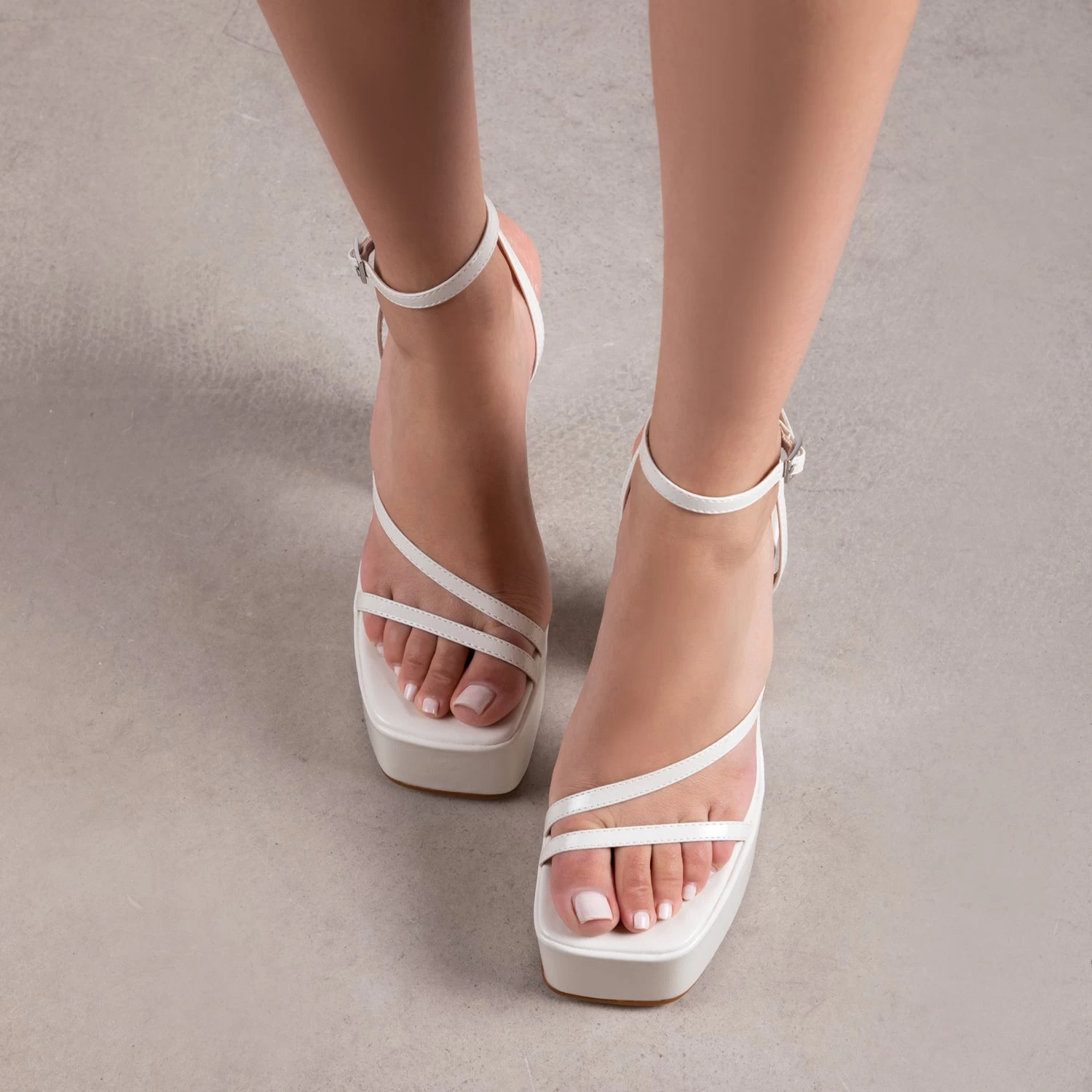 RAID Happy Platform Heel In Off White 5 RAID Happy Platform Heel In Off White - Image 3