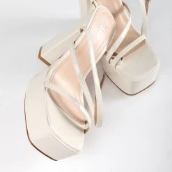 RAID Happy Platform Heel In Off White 12 RAID Happy Platform Heel In Off White -Chic Shoes Shop Happy White 4